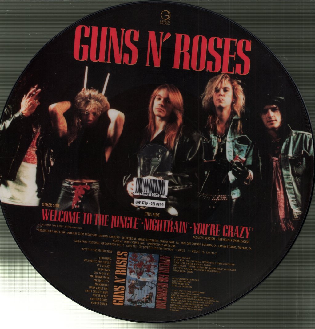 Guns N Roses - Welcome To The Jungle - 12 Inch