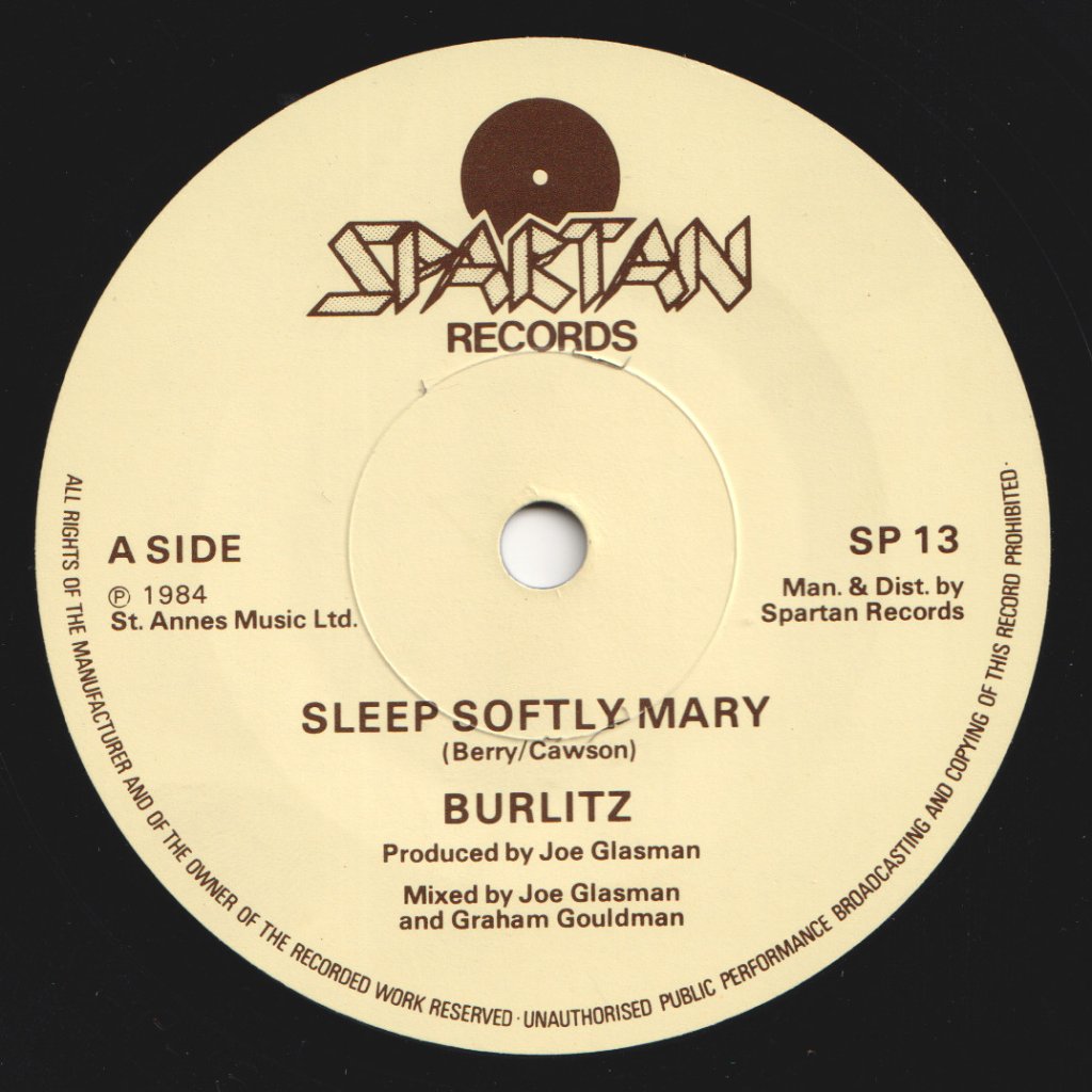 Burlitz - Sleep Softly Mary - 7 Inch