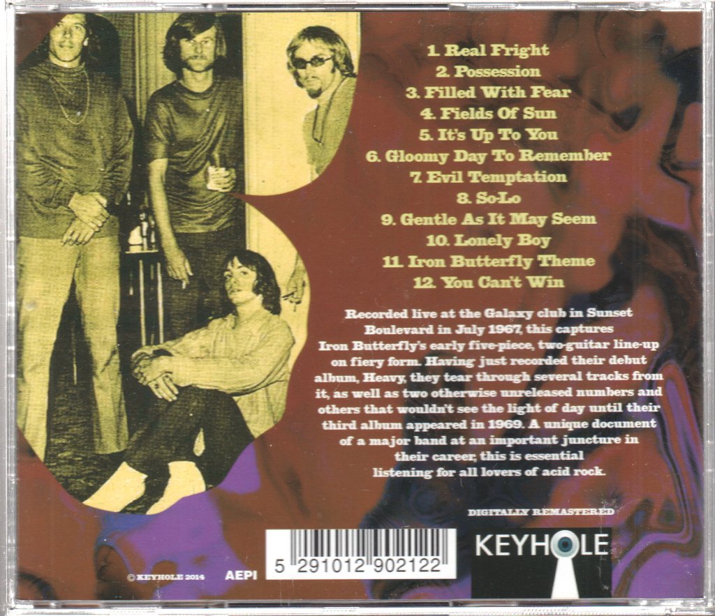 Iron Butterfly - Live At The Galaxy L.a. July 1967 - Cd