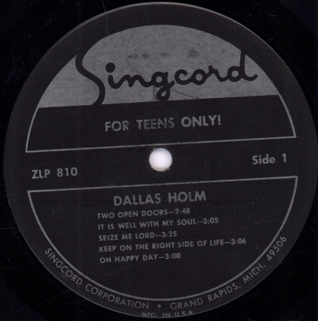 Dallas Holm - For Teens Only! - Lp