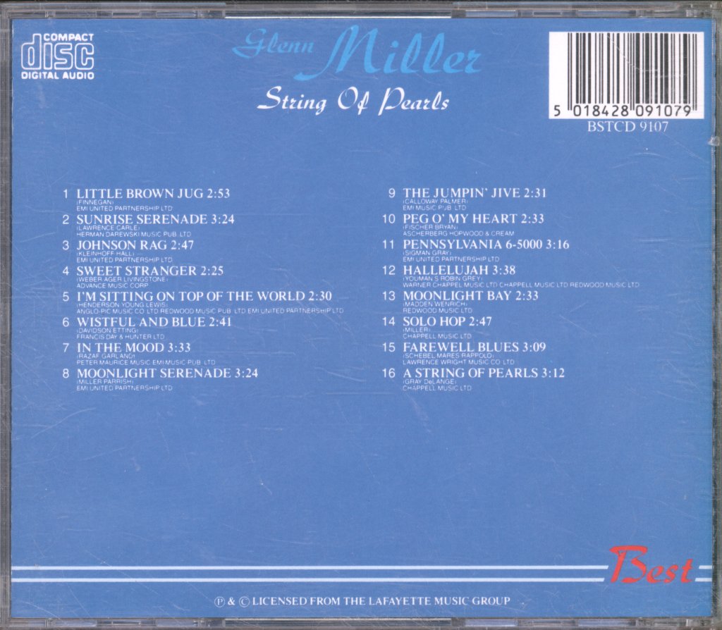 Glenn Miller - String of Pearls - Cd