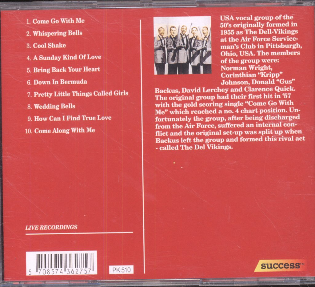 Del Vikings - Come Go With Me - Cd