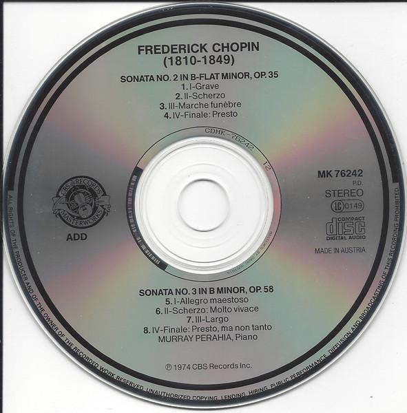 Murray Perahia - Chopin Sonatas (No. 2 In B-flat Minor, Op. 35 / No. 3 In B Minor, Op. 58) - Cd