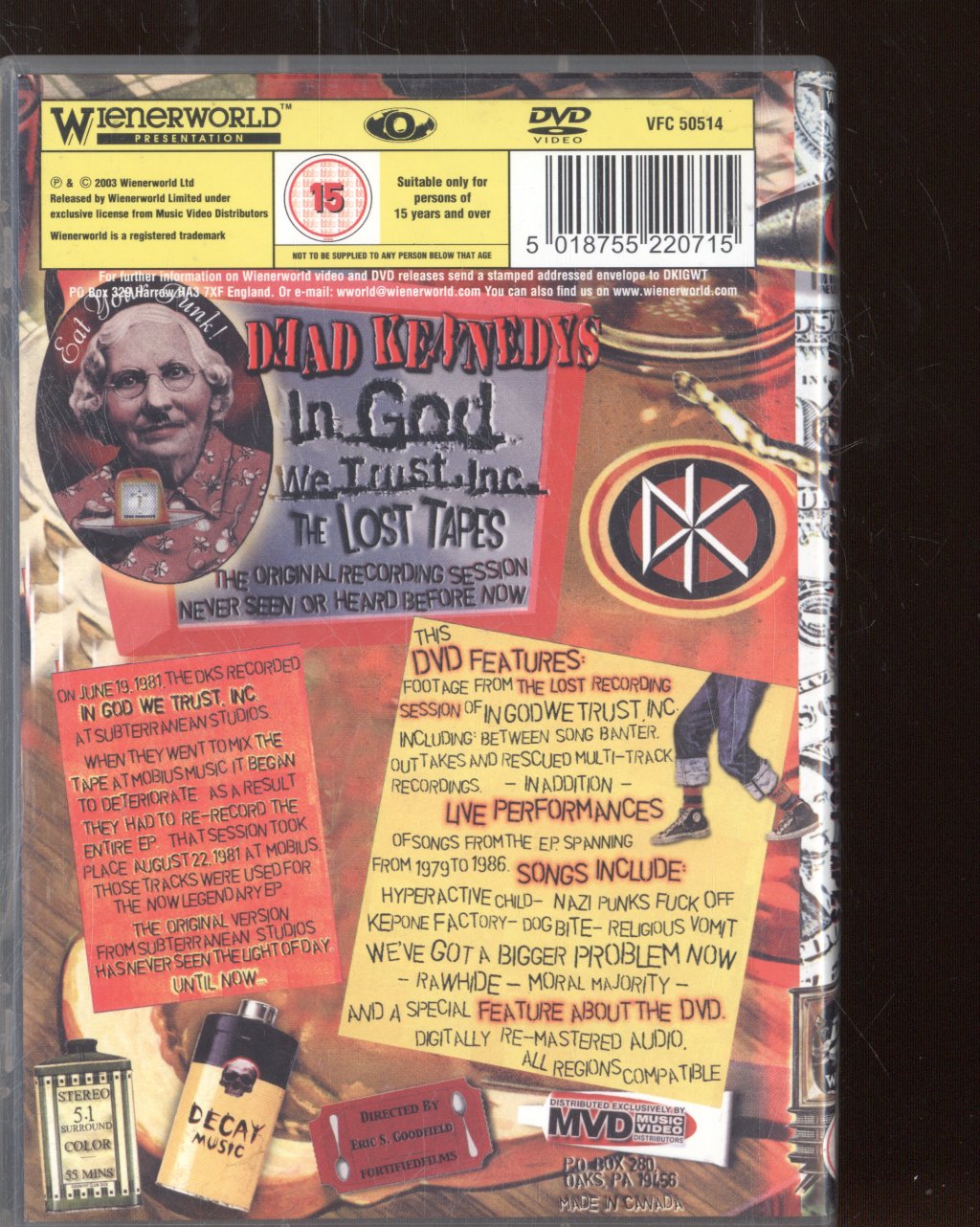 Dead Kennedys - In God We Trust, Inc. - The Lost Tapes - Dvd