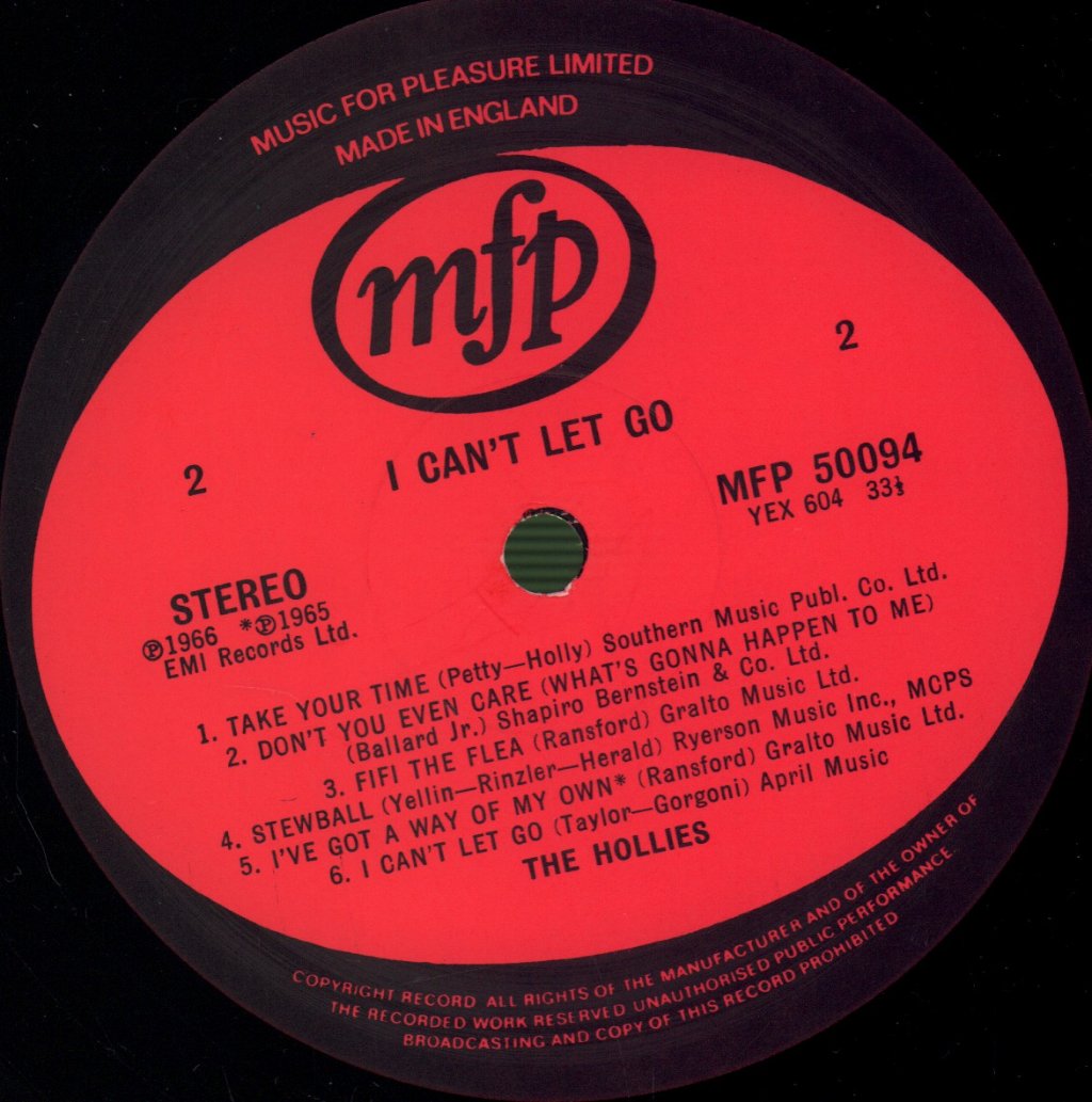 Hollies - I Can't Let Go - Lp
