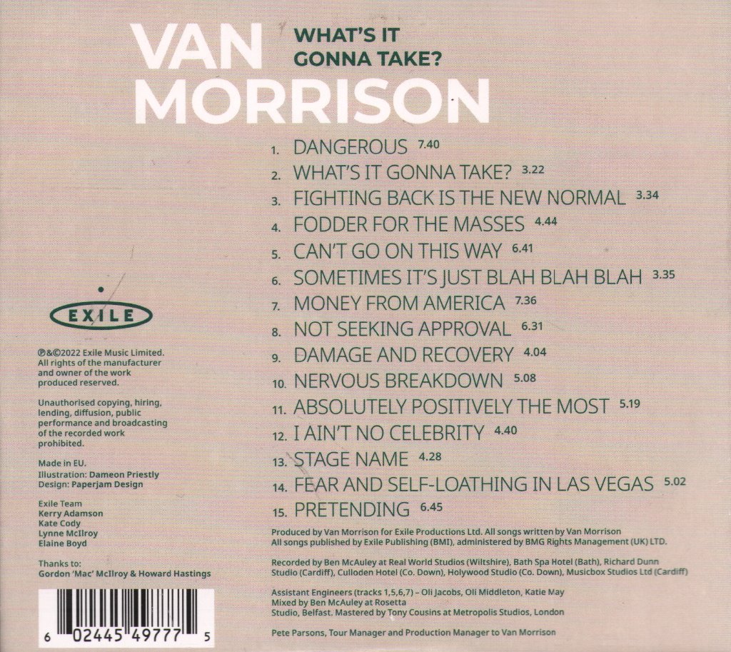 Van Morrison - What's It Gonna Take? - Cd