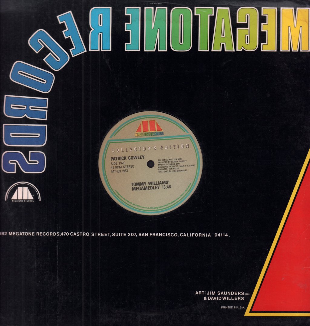 Patrick Cowley - Menergy / Megamedley - 12 Inch