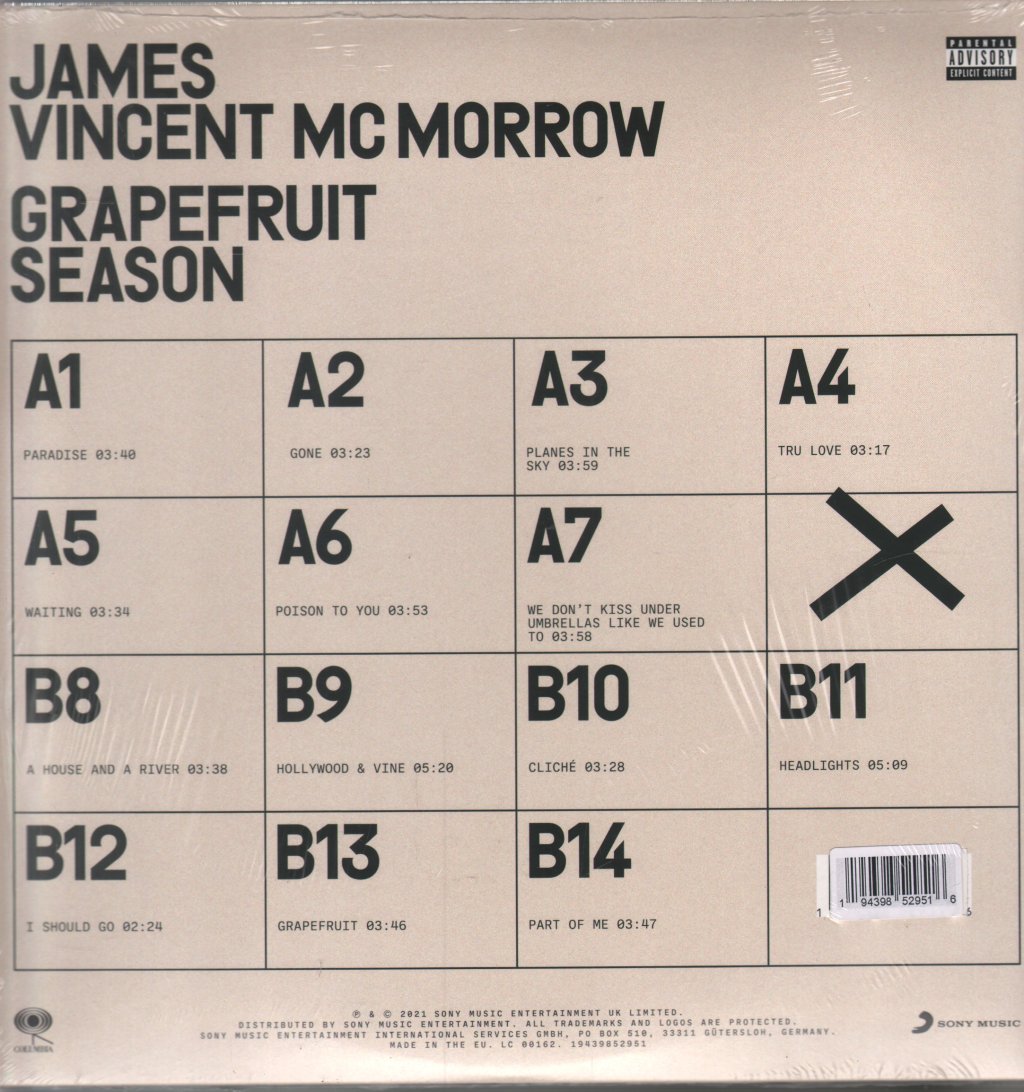 James Vincent Mcmorrow - Grapefruit Season - Lp