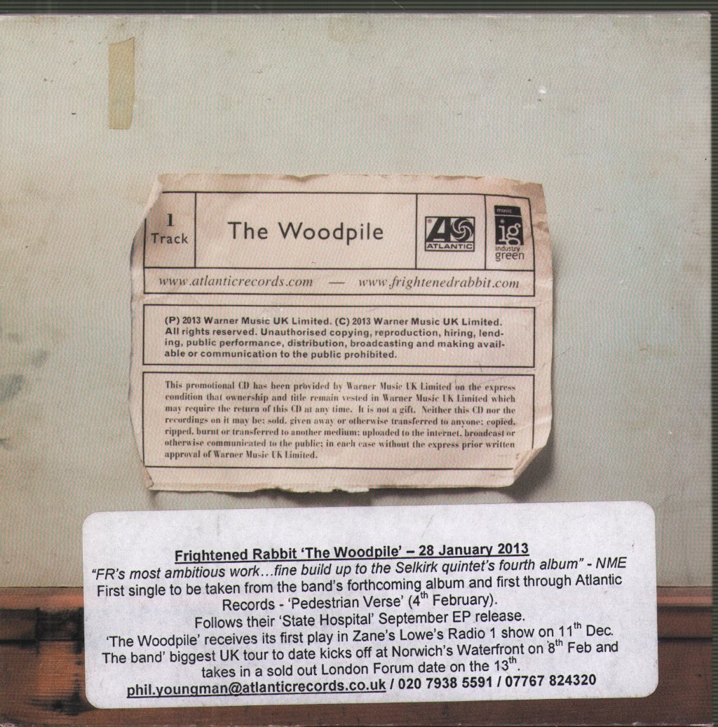 Frightened Rabbit - Woodpile - Cdr