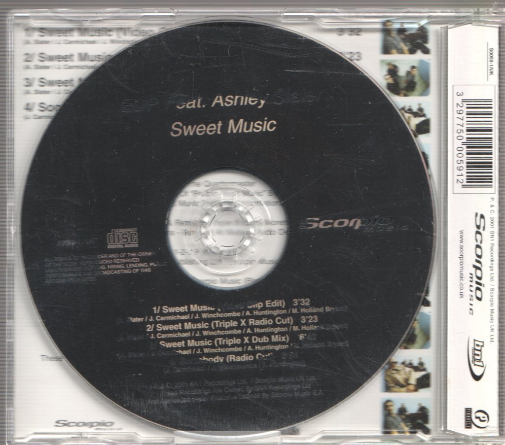 Edp Featuring Ashley Slater - Sweet Music - Cd