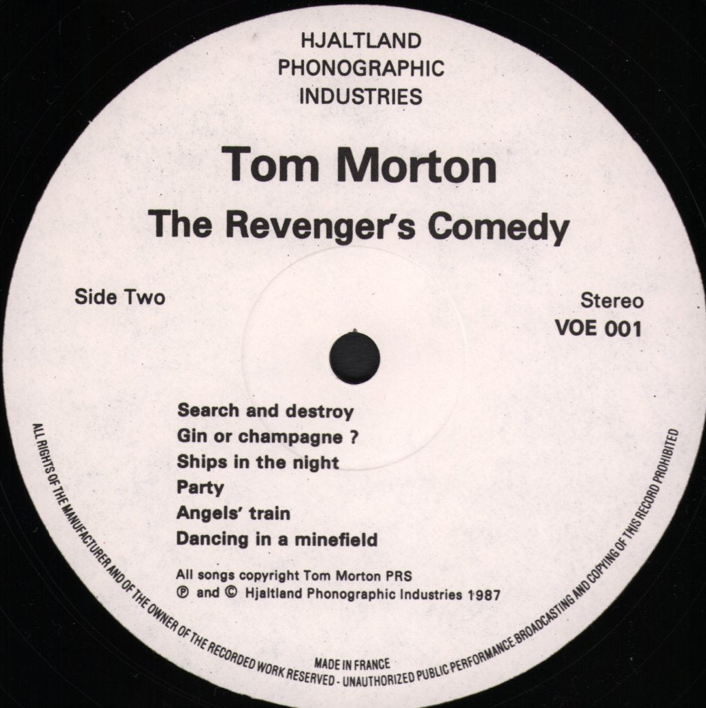 Tom Morton - Revenger's Comedy - Lp
