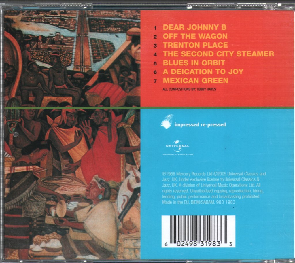 Tubby Hayes Quartet - Mexican Green - Cd