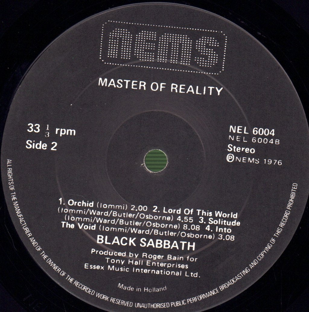 Black Sabbath - Master Of Reality - Lp