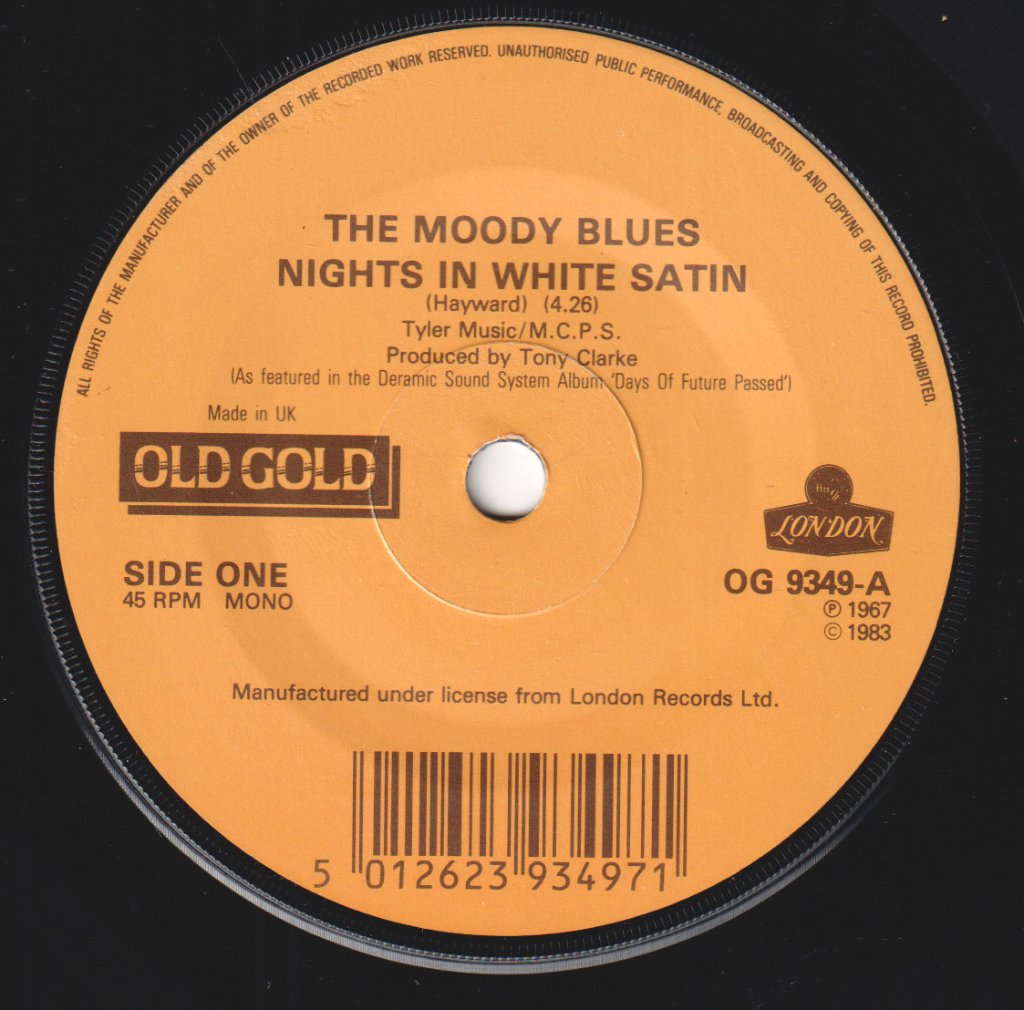 Moody Blues - Nights In White Satin - 7 Inch