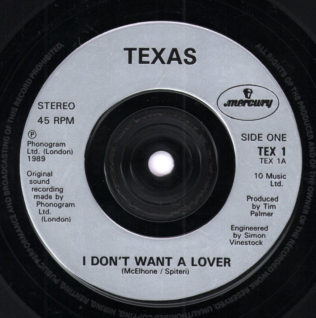 Texas - I Don't Want A Lover - 7 Inch