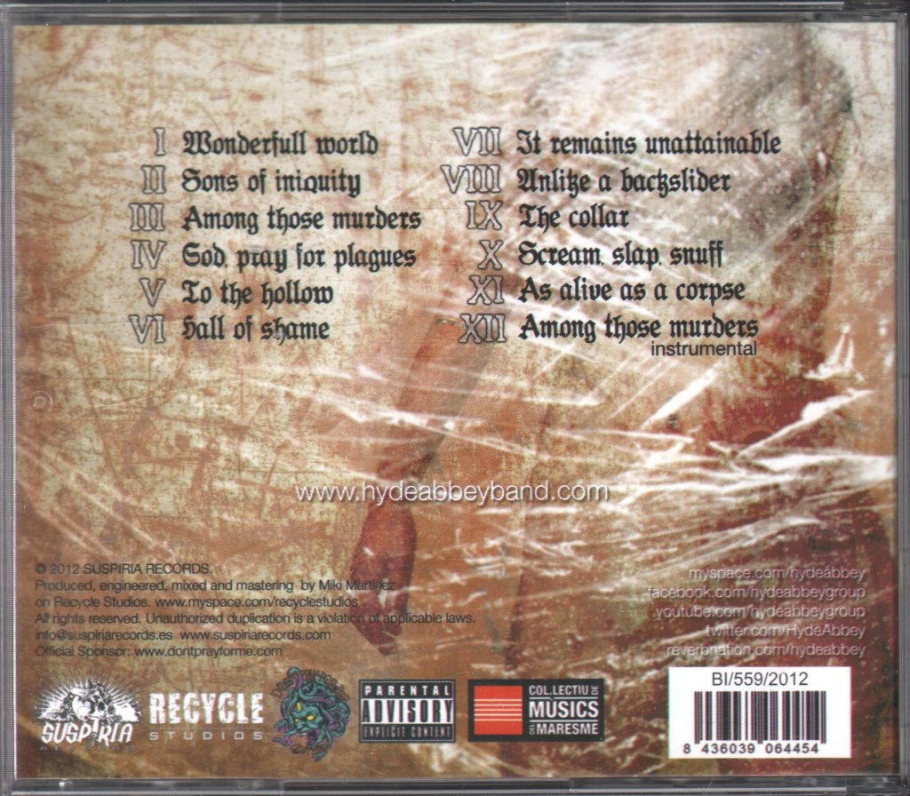 Hyde Abbey - Hall Of Shame - Cd