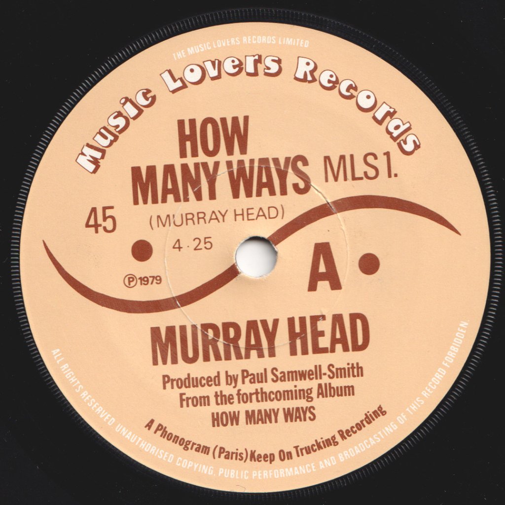 Murray Head - How Many Ways - 7 Inch