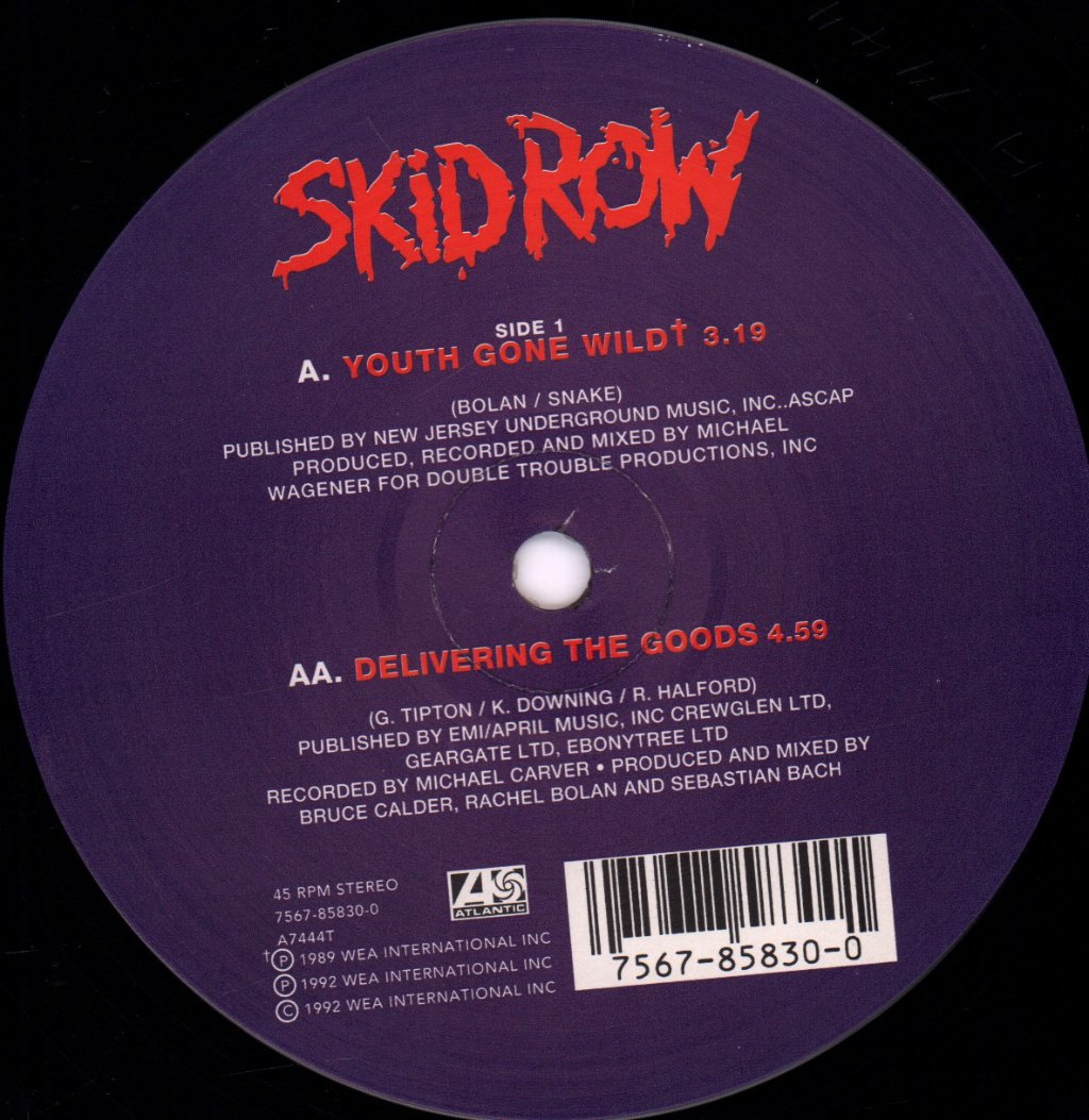 Skid Row - Youth Gone Wild - 12 Inch