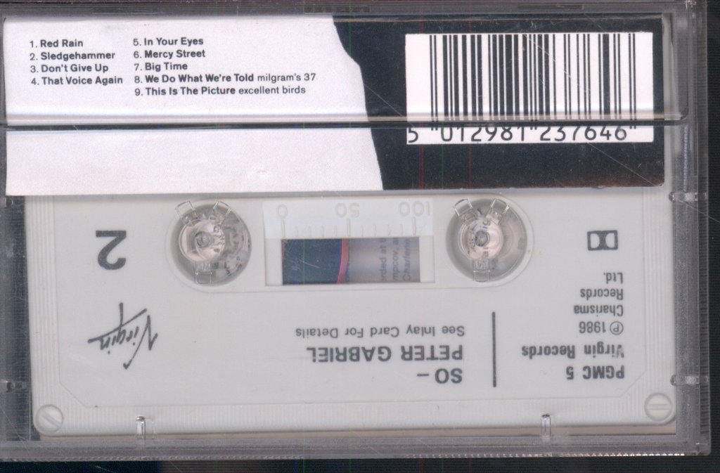 Peter Gabriel - So - Cassette