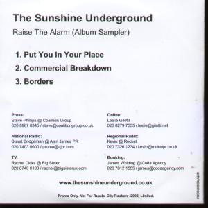 Sunshine Underground - Raise The Alarm - Cdr