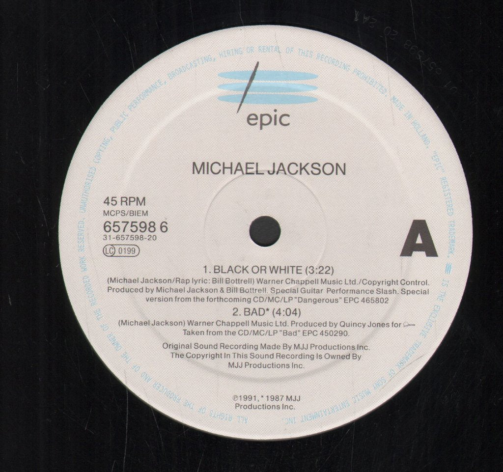 Michael Jackson - Black Or White - 12 Inch