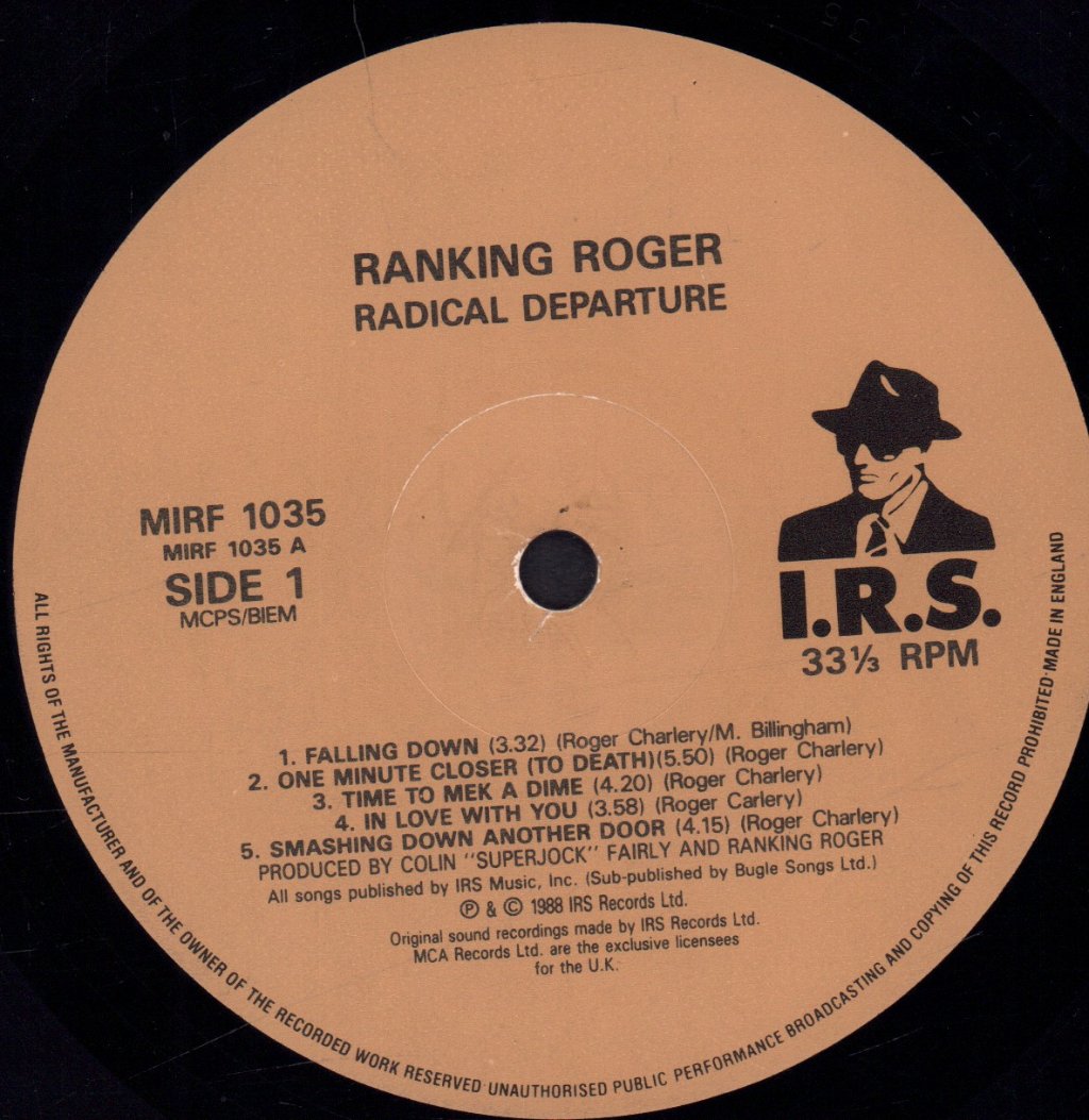 Ranking Roger - Radical Departure - Lp