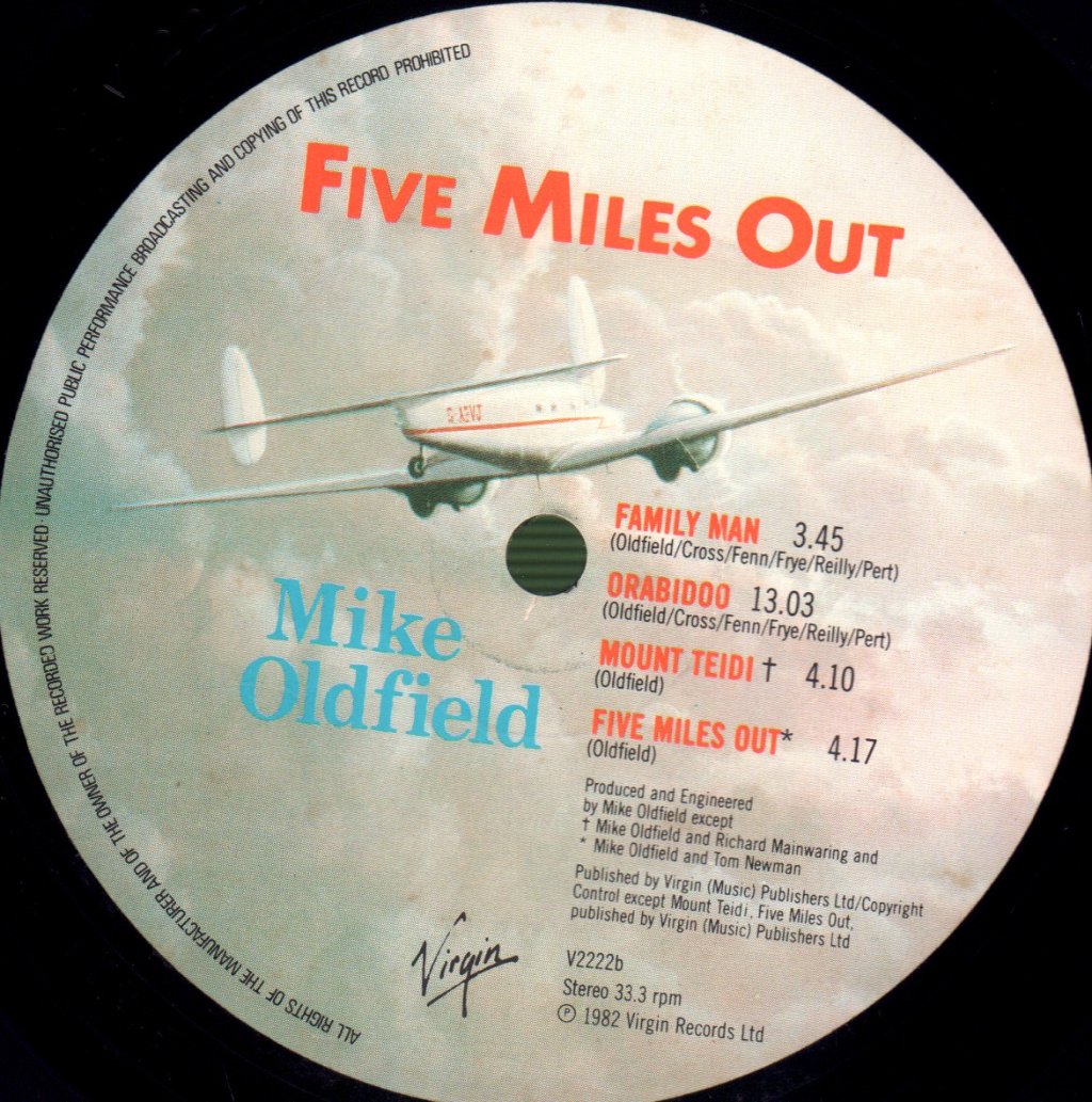 Mike Oldfield - Five Miles Out - Lp