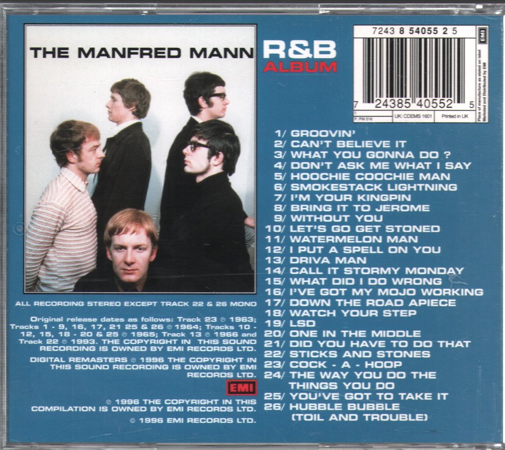 Manfred Mann - Groovin' With The Manfreds - Cd