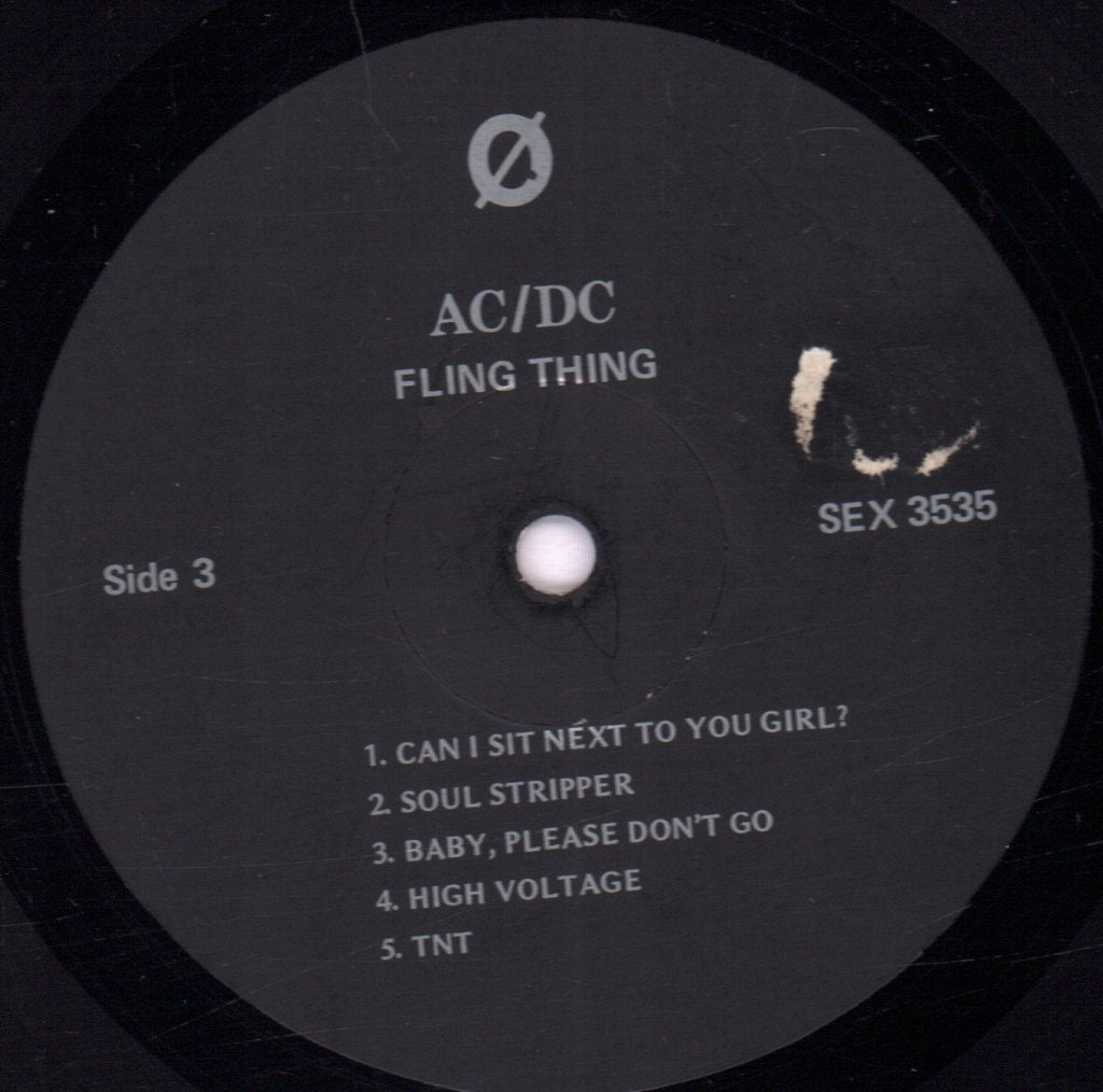AC/DC - Fling Thing - Double Lp