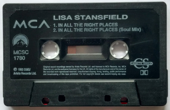 Lisa Stansfield - In All The Right Places - Cassette