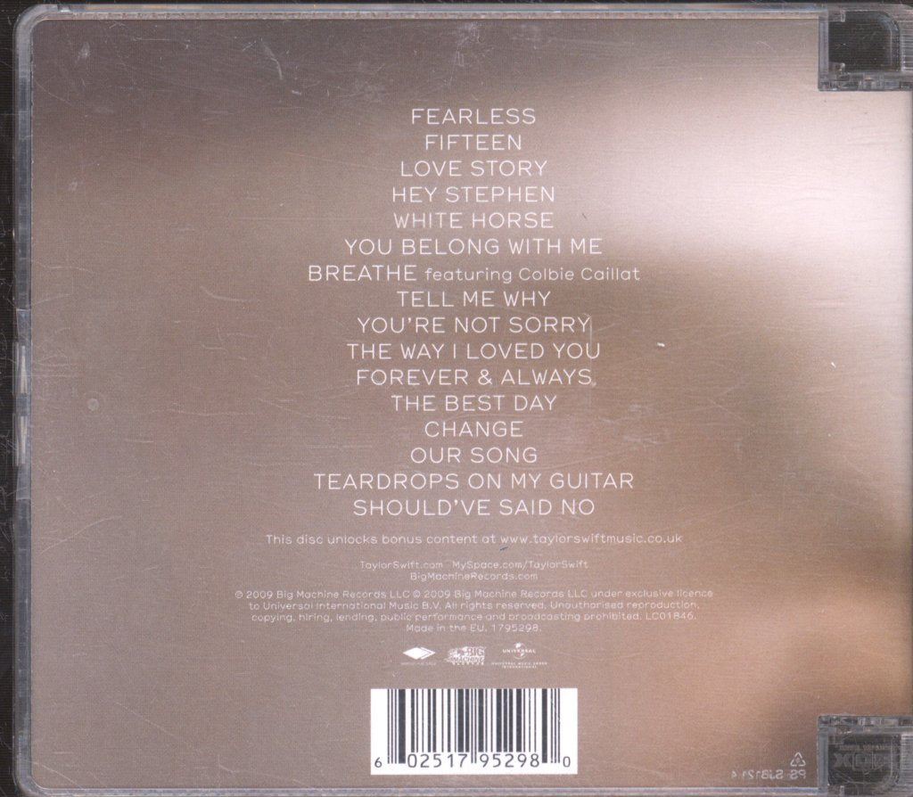 Taylor Swift - Fearless - Cd