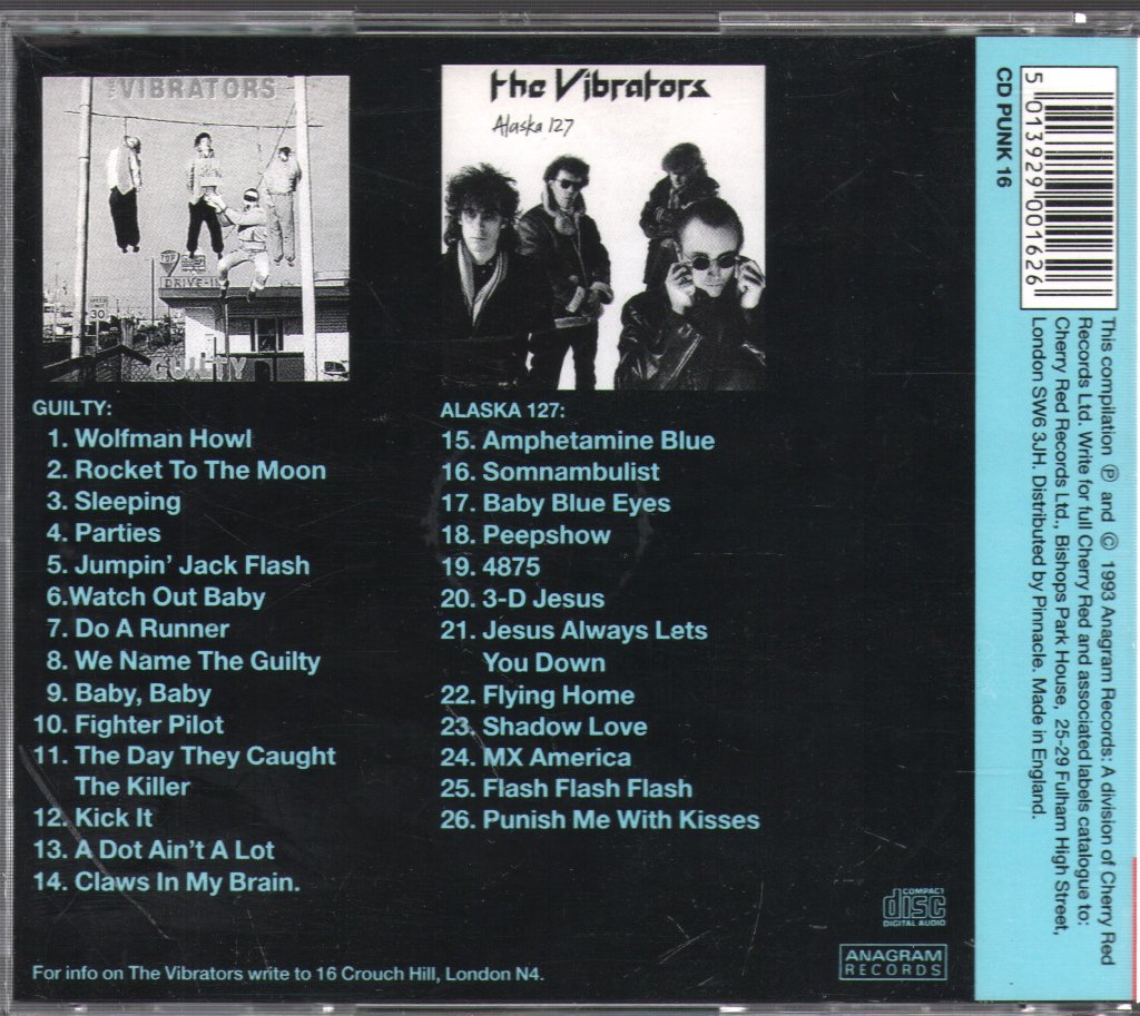 Vibrators - Guilty & Alaska 127 - Cd