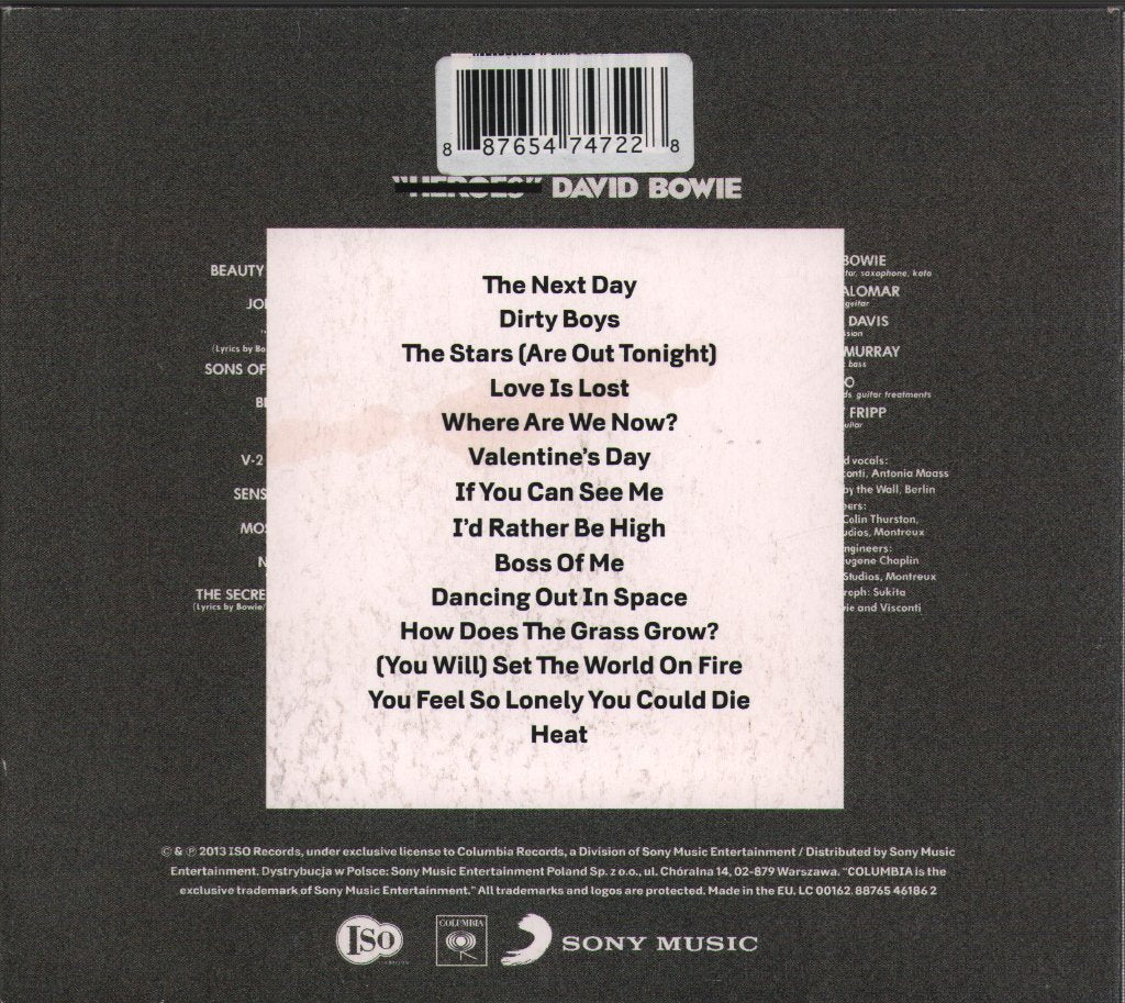 David Bowie - The Next Day - Cd