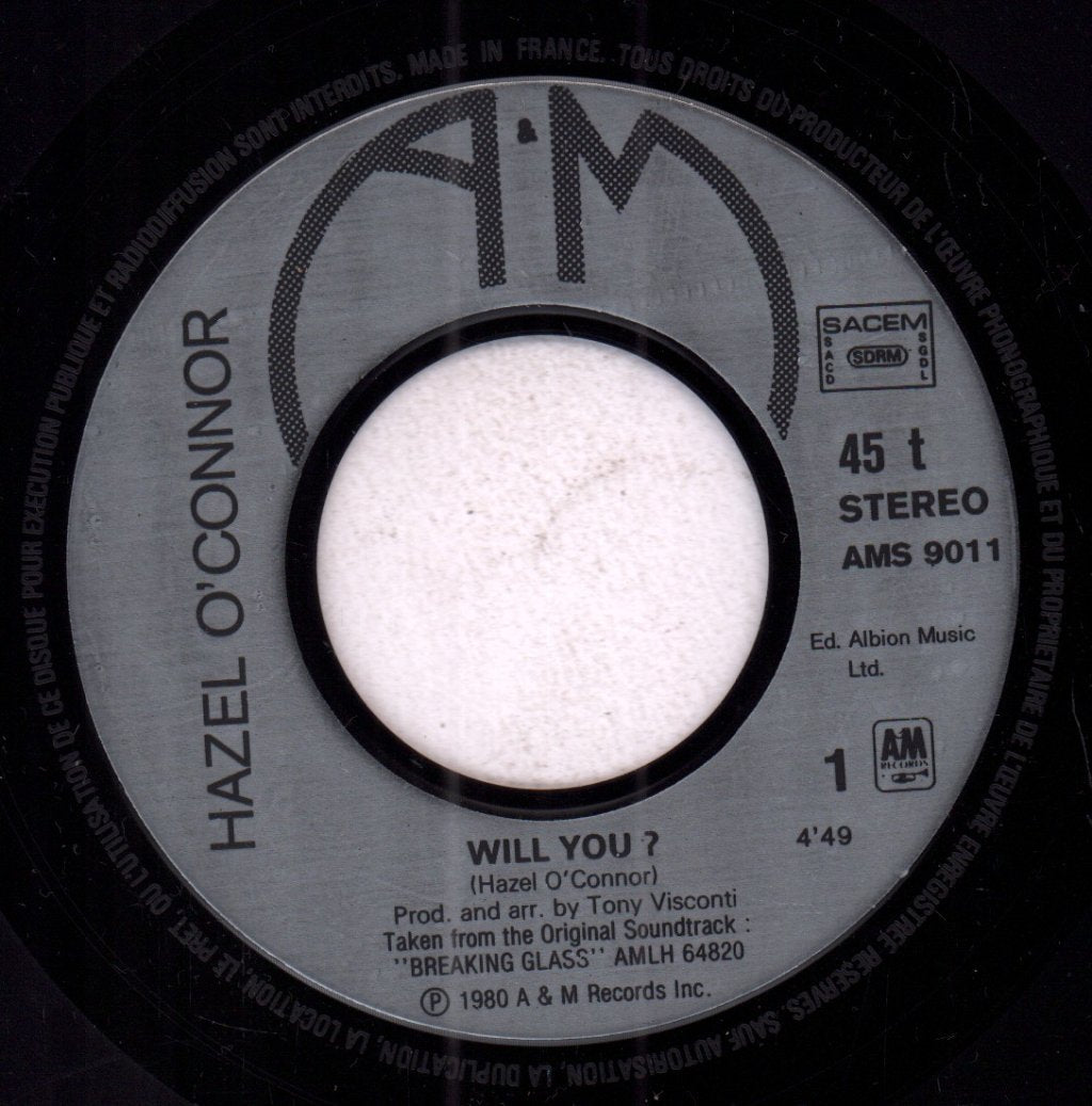 Hazel O'Connor - Will You - 7 Inch