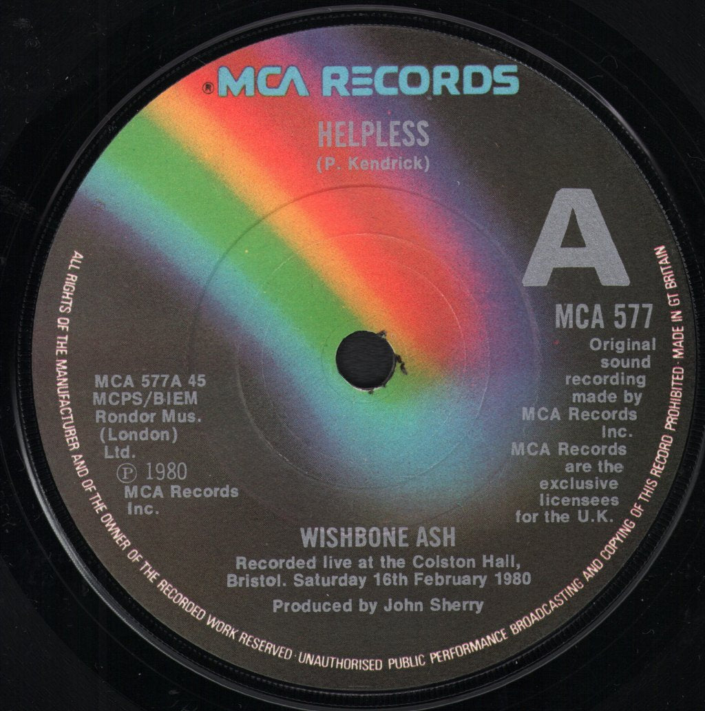 Wishbone Ash - Helpless - 7 Inch