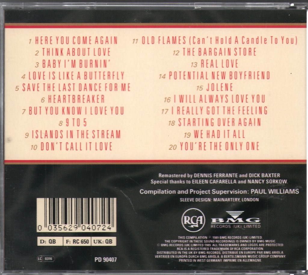 Dolly Parton - Greatest Hits - Cd