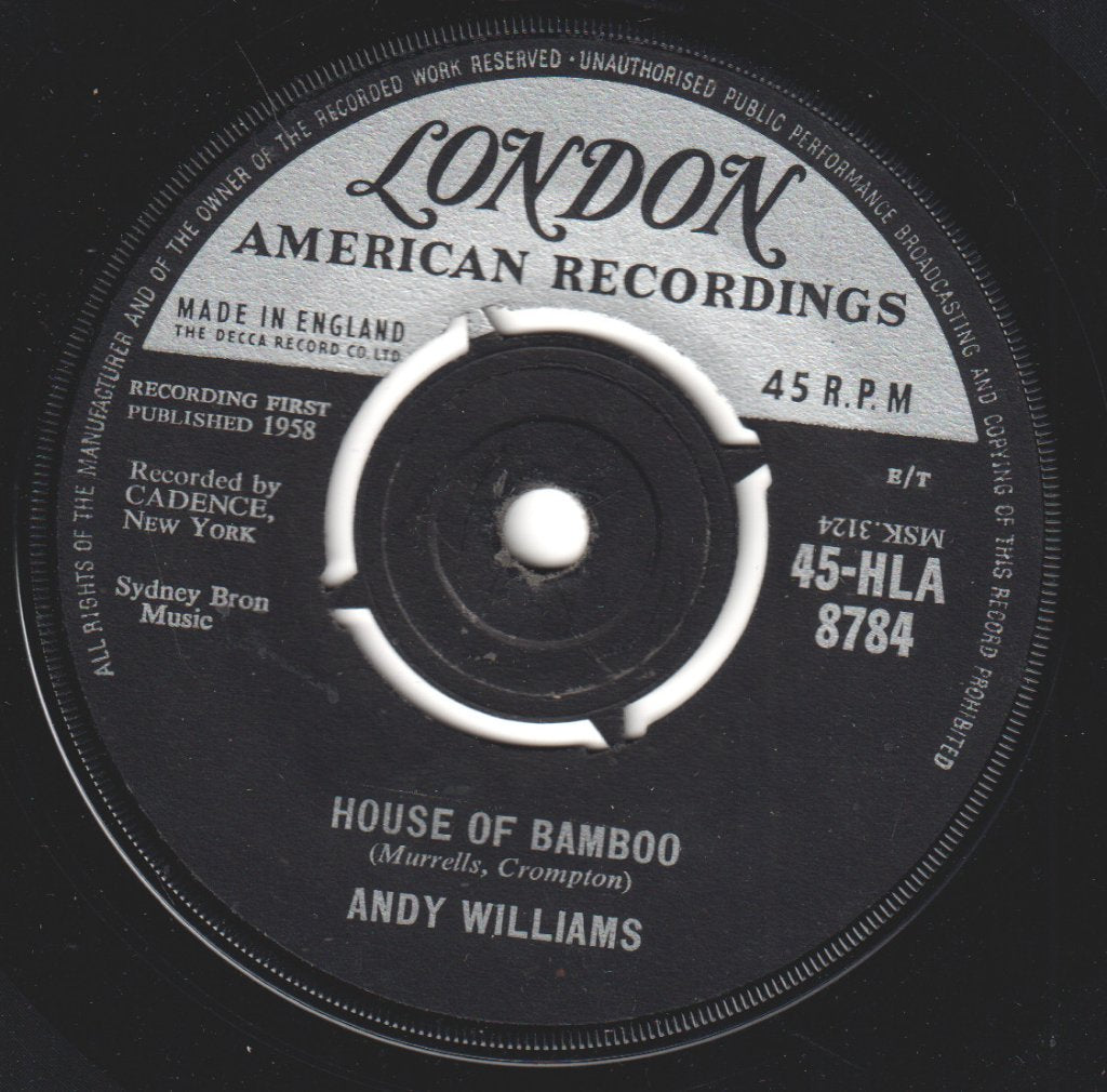Andy Williams - Hawaiian Wedding Song - 7 Inch