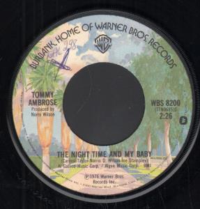 Tommy Ambrose - Night Time And My Baby - 7 Inch