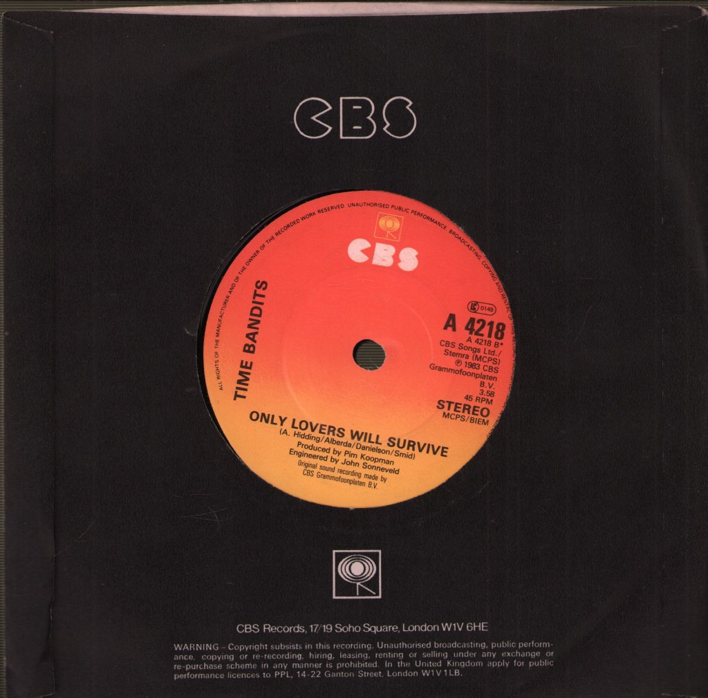 Time Bandits - I'm Only Shooting Love - 7 Inch
