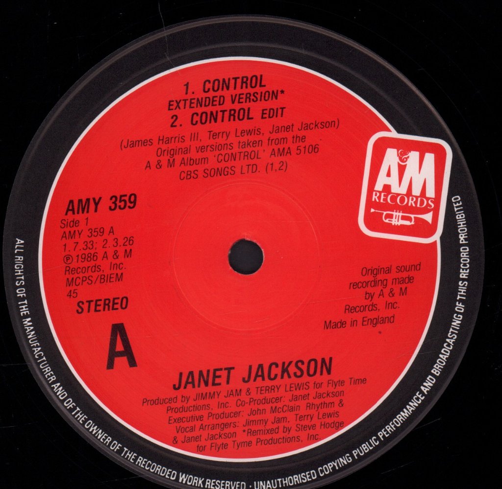 Janet Jackson - Control - 12 Inch