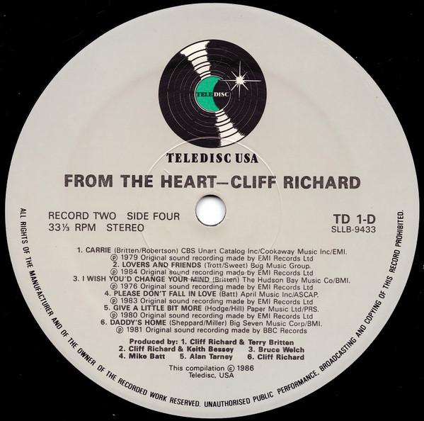 Cliff Richard - From The Heart - Double Lp