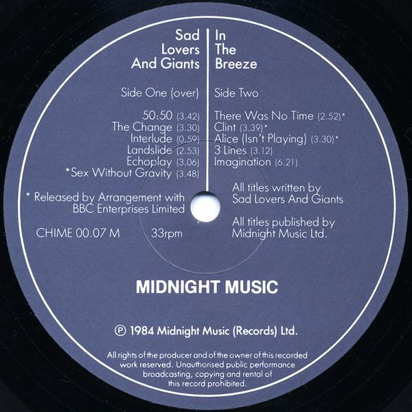 Sad Lovers And Giants - In The Breeze - Lp