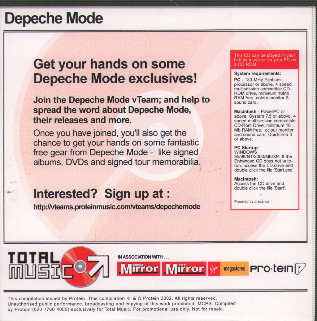 Depeche Mode - Depeche Mode Exclusive Enhanced Sampler - Cd