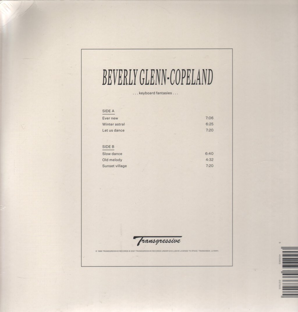 Beverly Glenn Copeland - Keyboard Fantasies... - Lp