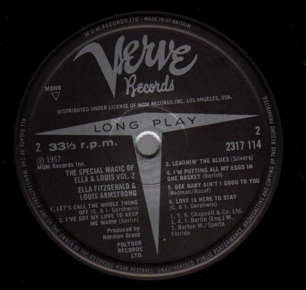Ella Fitzgerald And Louis Armstrong - Special Magic Of Ella & Louis Vol 2 - Lp