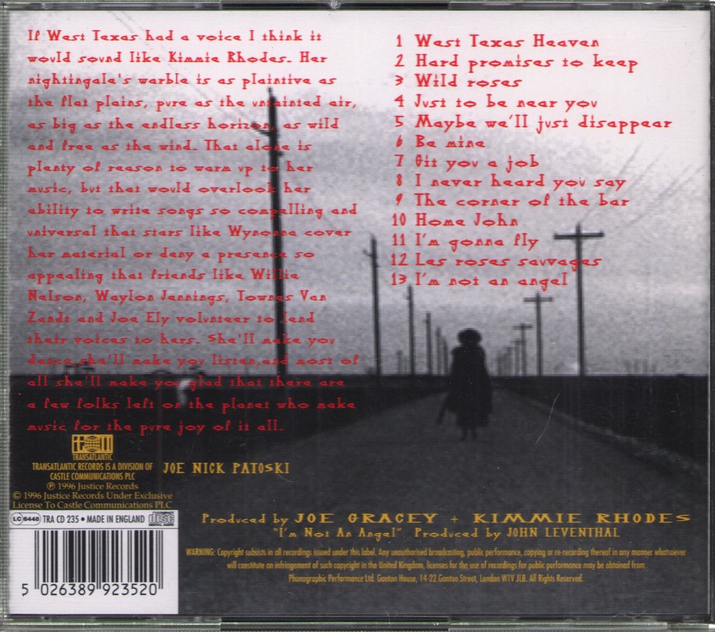 Kimmie Rhodes - West Texas Heaven - Cd