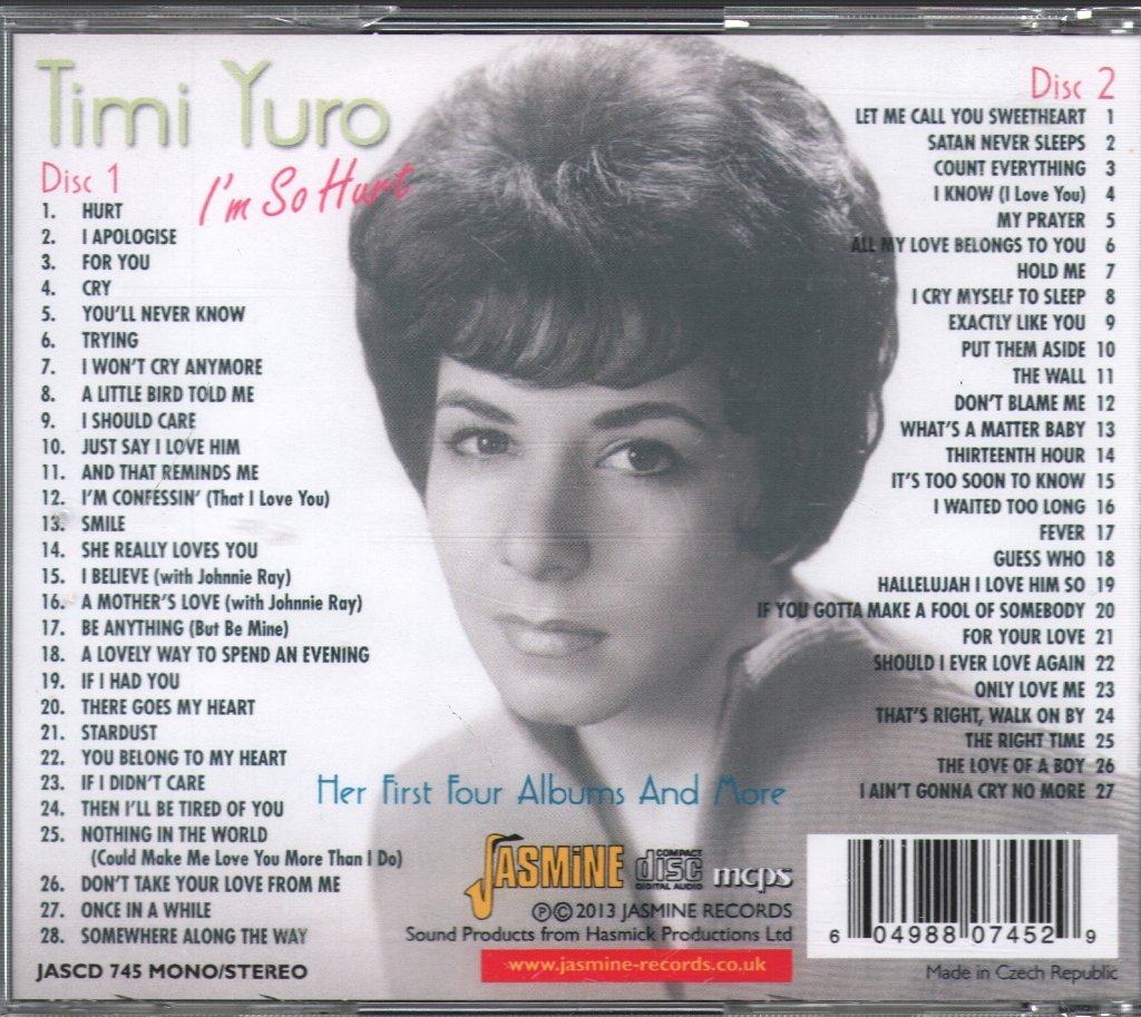 Timi Yuro - I'm So Hurt (Her First Four Albums And More) - Double Cd