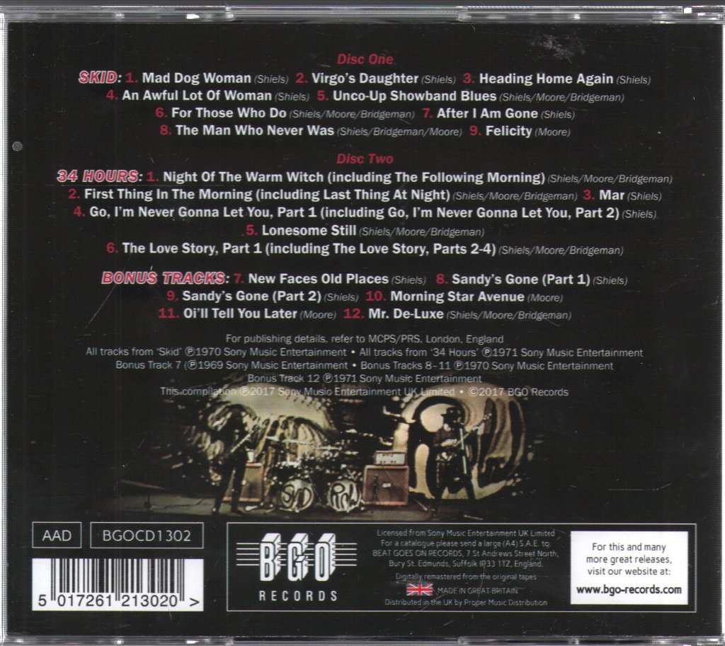 Skid Row - SKID ⋆ 34 Hours + Bonus Tracks - Double Cd