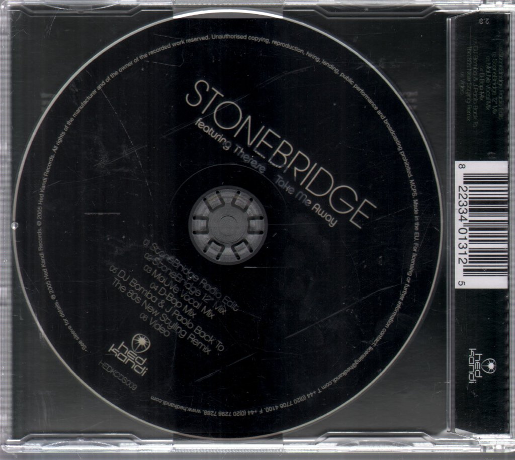 Stonebridge Featuring Therese - Take Me Away - Cd