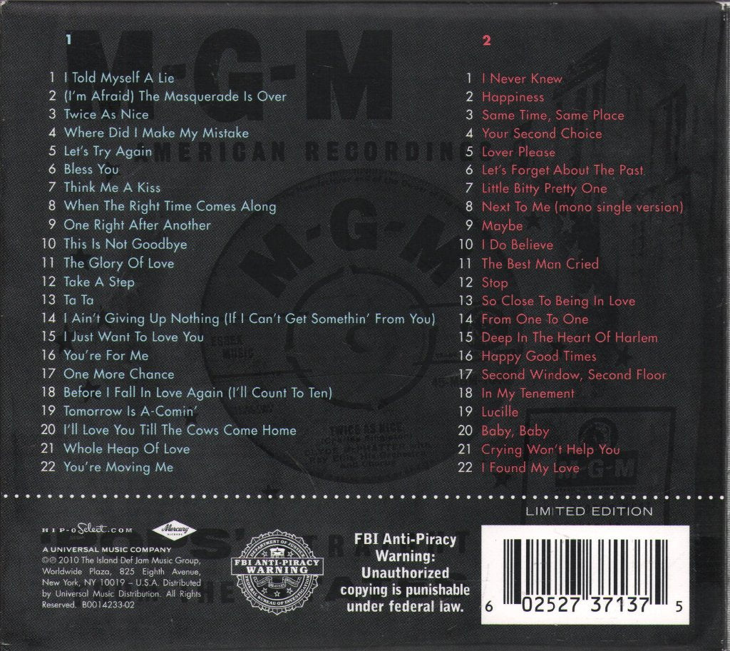 Clyde Mcphatter - Lover Please / The Complete MGM & Mercury Singles - Double Cd